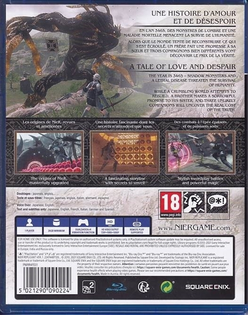 Nier Replicant - PS4 (B-Grade) (Genbrug)